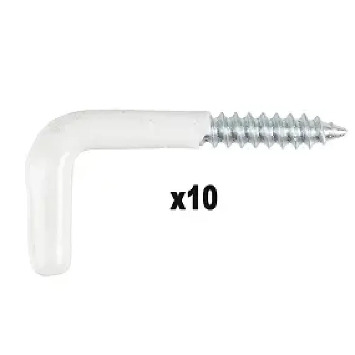 GOND A VIS PLASTIFIE BLANC 3X30MM 10PCS