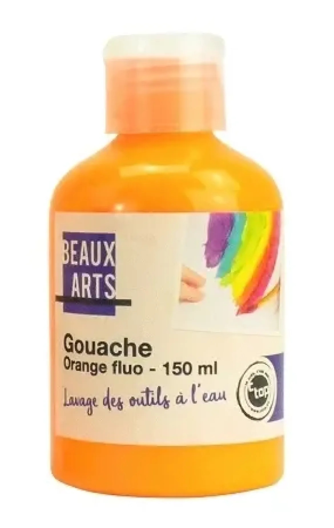 GOUACHE ORANGE FLUO BOUTEILLE DE 150 ML