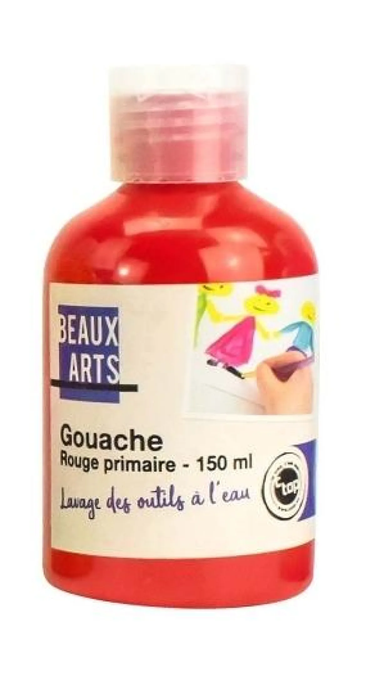 GOUACHE ROUGE PRIMAIRE BOUTEILLE DE 150 ML