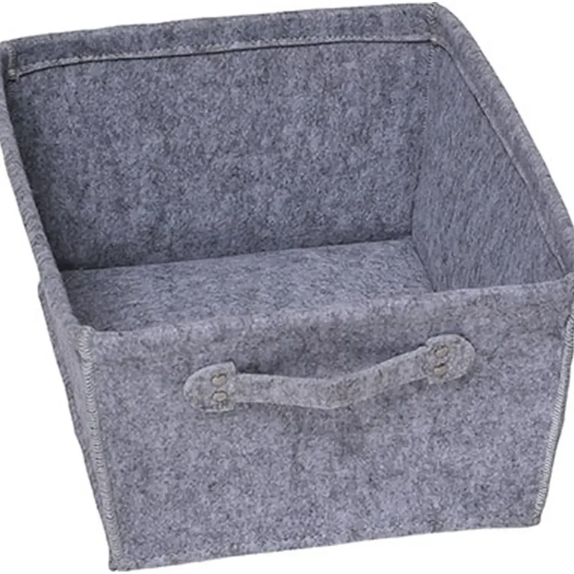 GRANDE PANIERE DRESSING EVASEE EN FEUTRINE AVEC UNE POIGNEE