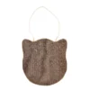 GRIFFOIR A SUSPENDRE TETE CHAT 1 SACHET D HERBE 28X28X4CM