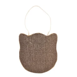 GRIFFOIR A SUSPENDRE TETE CHAT 1 SACHET D HERBE 28X28X4CM