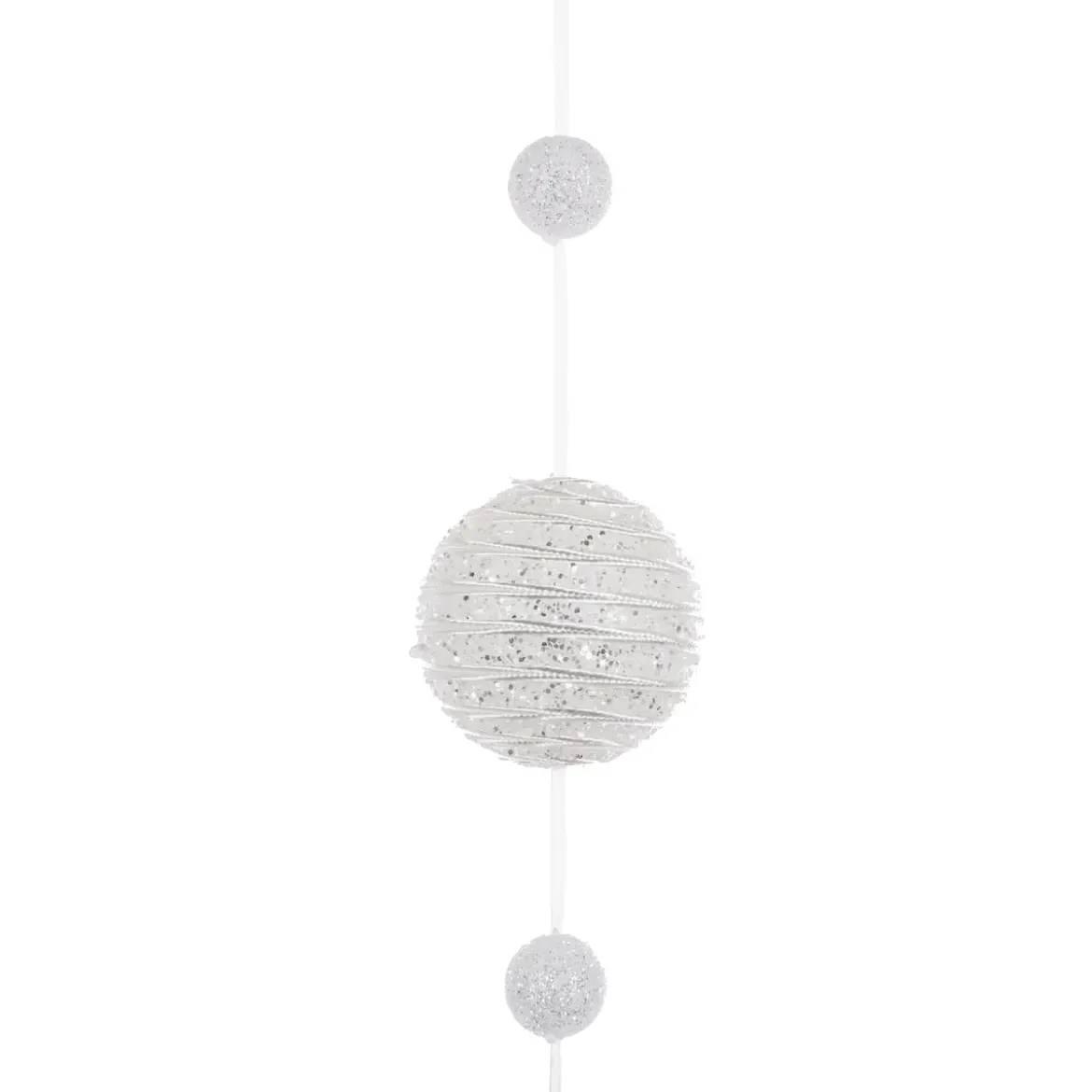 GUIRLANDE DE NOEL BOULE 6CM PAILLETTE 1.50M