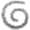 GUIRLANDE DE NOEL BRIN MIXTE 100X6X2M ARGENT BLANC