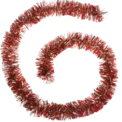 GUIRLANDE DE NOEL BRINS MIXTES 100X6X2M ROUGE OR