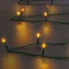 GUIRLANDE ELECTRIQUE EXTERIEUR 192 LED 14M BLANC CHAUD PILES