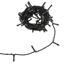 GUIRLANDE ELECTRIQUE EXTERIEUR 80 LED 6M BLANC CHAUD PILES