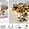 GUIRLANDE ELECTRIQUE EXTERIEUR 96 LED BLANC CHAUD PILES
