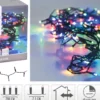 GUIRLANDE ELECTRIQUE EXTERIEUR 96 LED MULTICOLORE PILES