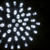 GUIRLANDE EXTERIEUR 10M 100LEDS BLANC FROID FIL VERT