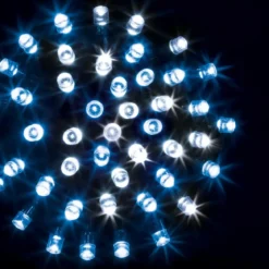 GUIRLANDE EXTERIEUR 10M 100LEDS BLANC FROID BLEU