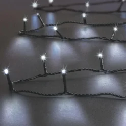 GUIRLANDE EXTERIEUR 7M 96LEDS BLANC FROID A PILES