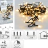 GUIRLANDE 80 LED BLANC CHAUD EXTERIEUR SECTEUR