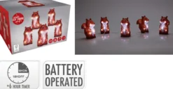 GUIRLANDE LUMINEUSE ECUREUILS ACRYLIQUES