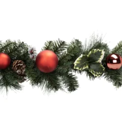 GUIRLANDE NATURE BOULES ROUGE 2M
