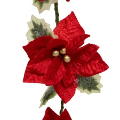 GUIRLANDE POINSETTIA 1.80M