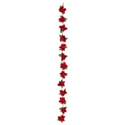 GUIRLANDE POINSETTIA 1.80M