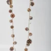 GUIRLANDE POMME PIN 160CM EFFET NEIGE ET GRELOT