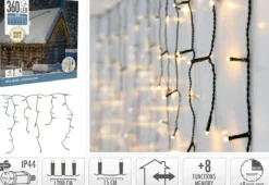GUIRLANDE RIDEAU STALACTITE 360 LED