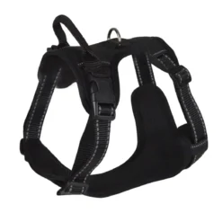 HARNAIS ANTI TRACTION REFLECHISSANT 68 A 81CM EXPERT NOIR