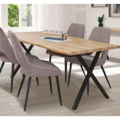 HERMIONE TABLE 180X76X90CM NOIR