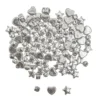 INTERCALAIRES HEISHI PLASTIQUE METALLISE ARGENTE X105 PIECES