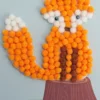 JE CREE MON TABLEAU EN POMPONS RENARD 15 X 21 CM