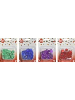 100 JETONS MAGNETIQUES LOTO MULTICOLORE 17MM