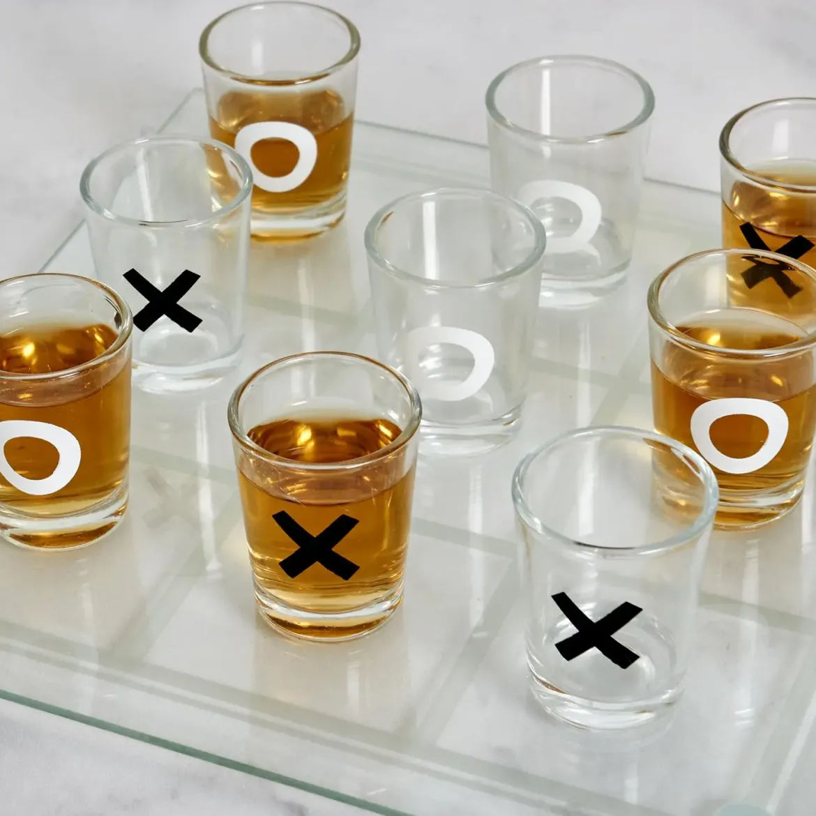 JEU A BOIRE TIC TAC TOE VERRE SHOT X9 VERRES