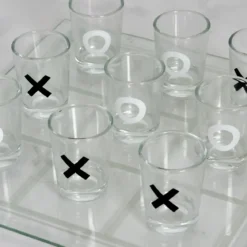 JEU A BOIRE TIC TAC TOE VERRE SHOT X9 VERRES