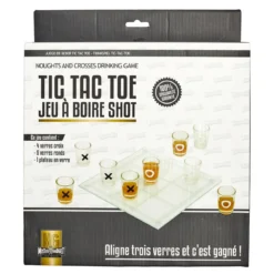 JEU A BOIRE TIC TAC TOE VERRE SHOT X9 VERRES