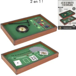 JEU CASINO 2 EN 1 BLACK JACK ET ROULETTE