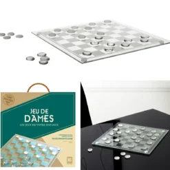 JEU DAMES VERRE