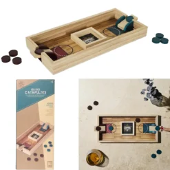 JEU DE LANCER DE JETONS EN BOIS
