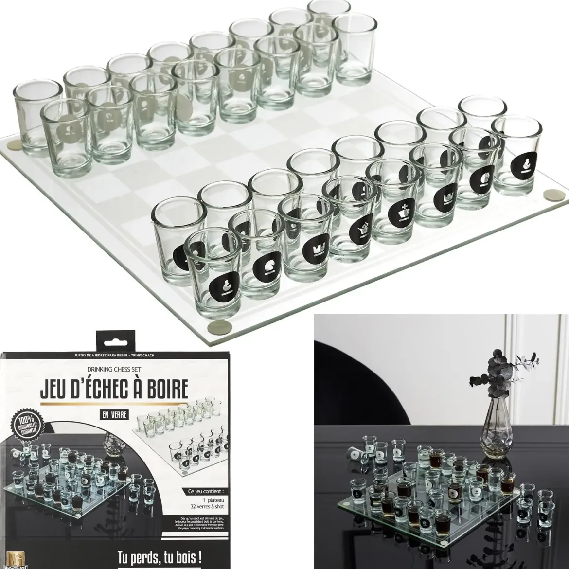 JEU ECHEC A BOIRE VERRE