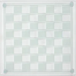 JEU ECHECS VERRE 25X25CM