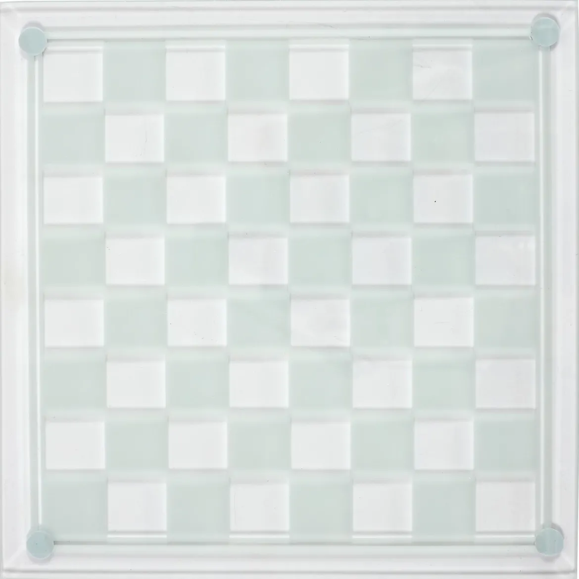 JEU ECHECS VERRE 25X25CM