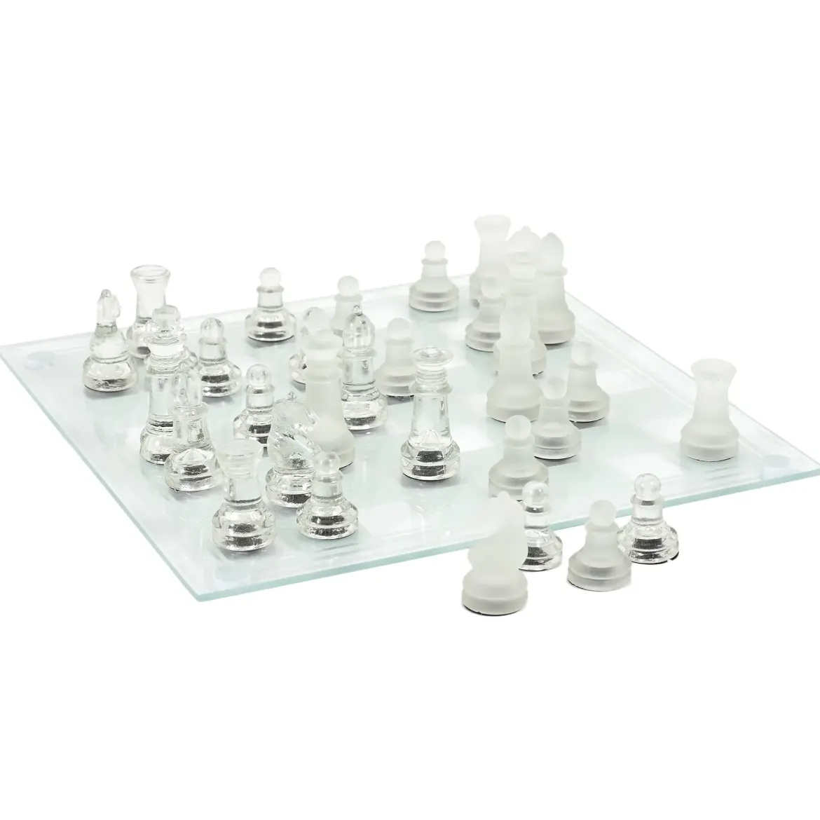 JEU ECHECS VERRE 25X25CM
