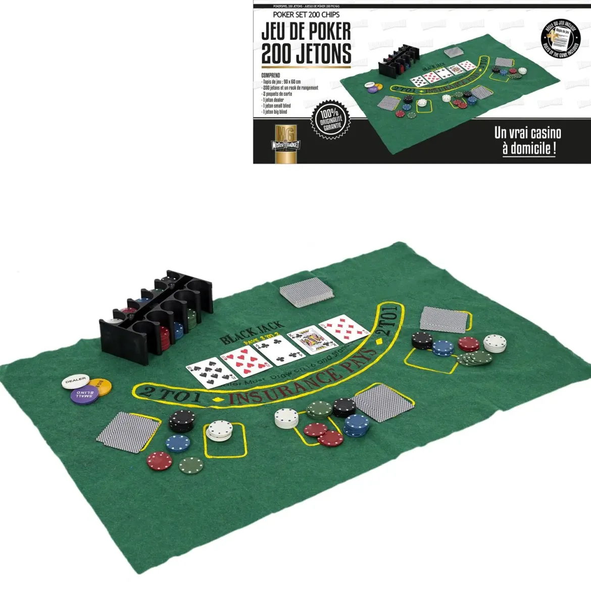JEU POKER 200 JETONS