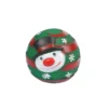 JOUET BALLE BONHOMME DE NEIGE VINYLE SONORE D.9CM
