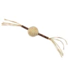 JOUET BALLE CORDE SUR BATONNET SONORE MATATABI 4X12CM