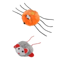 JOUET PELUCHE MECANIQUE 9CM ARAIGNE OU SOURIS