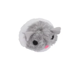 JOUET PELUCHE MECANIQUE SOURIS 5CM GRIS