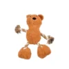 JOUET PELUCHE OURS ET CORDE SONORE 25X30CM BRUN