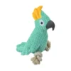 JOUET PELUCHE PERROQUET SONORE 13X28CM LES BAVARDS VERT