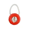 JOUET PNEU CAOUTCHOUC SUR CORDE 14X25CM ROUGE