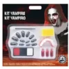 KIT MAQUILLAGE VAMPIRE AVEC FAUX ONGLES 21.5X21.5 CM