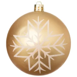 KIT 8 BOULES DE NOEL OR BLANC 8CM