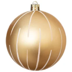 KIT 8 BOULES DE NOEL OR BLANC 8CM