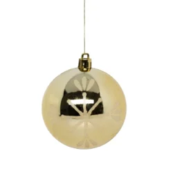 KIT 8 BOULES DE NOEL OR BLANC 8CM